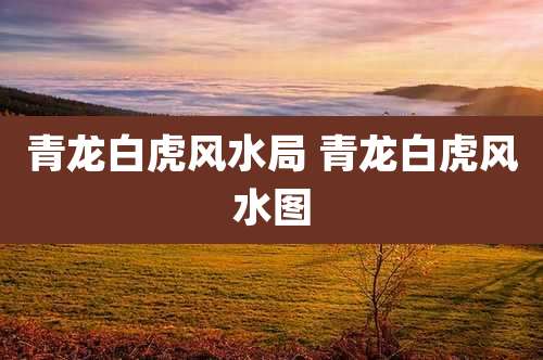 青龙白虎风水局 青龙白虎风水图