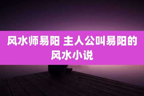风水师易阳 主人公叫易阳的风水小说