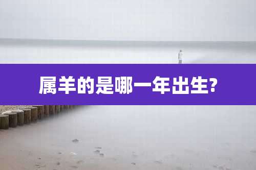 属羊的是哪一年出生?