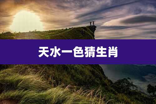 天水一色猜生肖