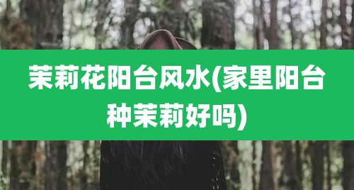 茉莉花阳台风水(家里阳台种茉莉好吗)