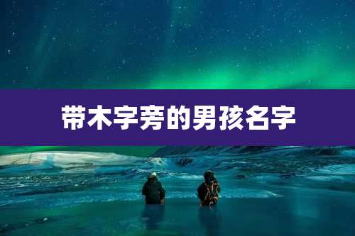 带木字旁的男孩名字