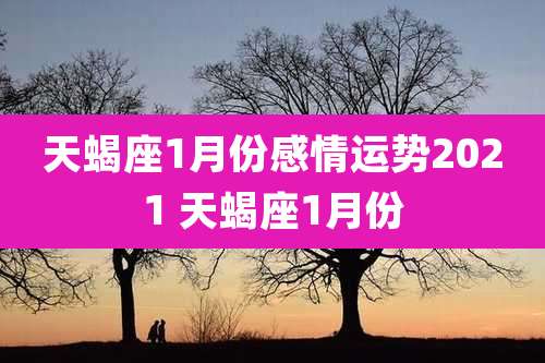 天蝎座1月份感情运势2021 天蝎座1月份