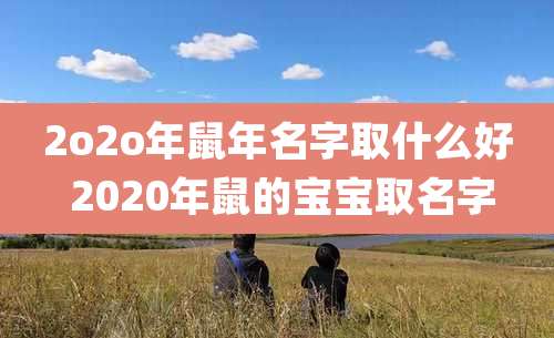 2o2o年鼠年名字取什么好 2020年鼠的宝宝取名字