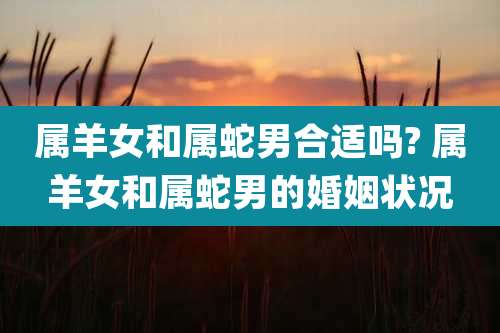 属羊女和属蛇男合适吗? 属羊女和属蛇男的婚姻状况