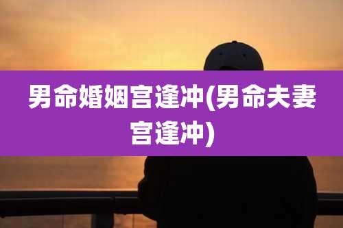 男命婚姻宫逢冲(男命夫妻宫逢冲)