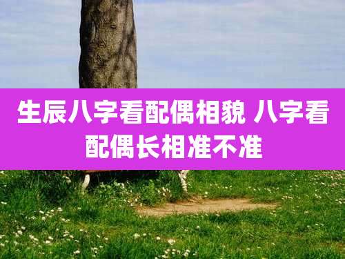 生辰八字看配偶相貌 八字看配偶长相准不准