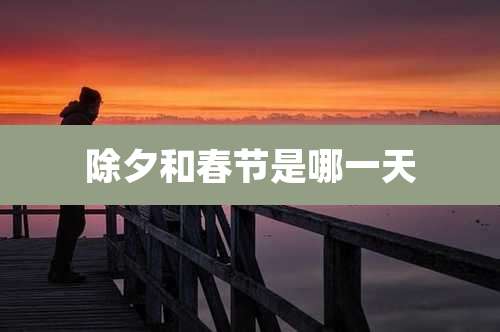除夕和春节是哪一天