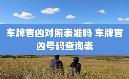 车牌吉凶对照表准吗 车牌吉凶号码查询表