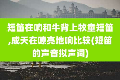 短笛在响和牛背上牧童短笛,成天在嘹亮地响比较(短笛的声音拟声词)