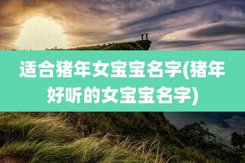 适合猪年女宝宝名字(猪年好听的女宝宝名字)