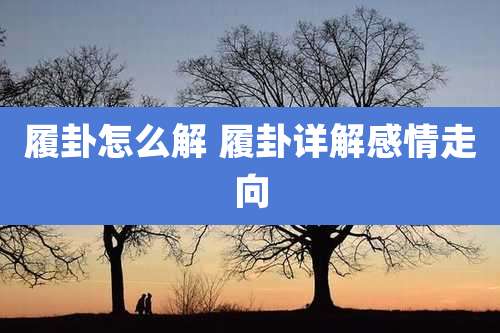 履卦怎么解 履卦详解感情走向