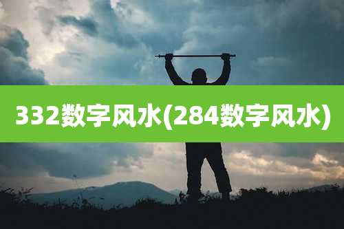 332数字风水(284数字风水)