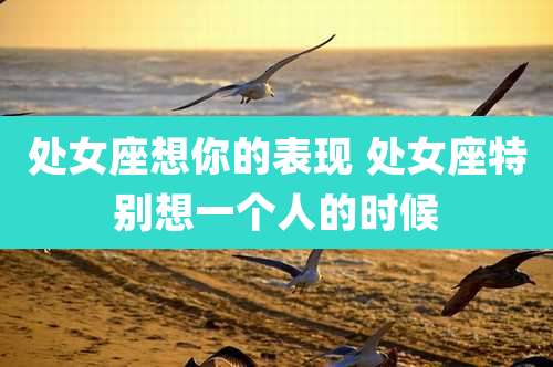 处女座想你的表现 处女座特别想一个人的时候