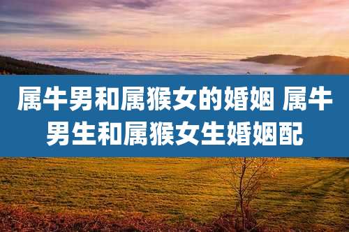 属牛男和属猴女的婚姻 属牛男生和属猴女生婚姻配