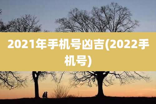 2021年手机号凶吉(2022手机号)