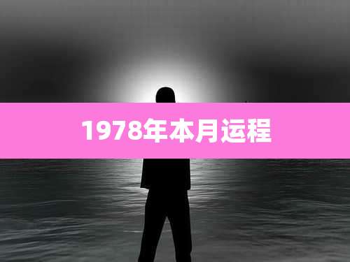1978年本月运程