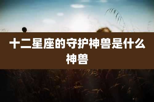 十二星座的守护神兽是什么神兽