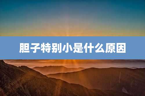 胆子特别小是什么原因