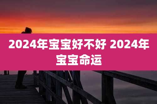 2024年宝宝好不好 2024年宝宝命运