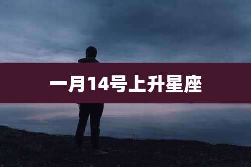 一月14号上升星座