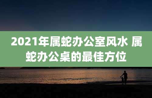 2021年属蛇办公室风水 属蛇办公桌的最佳方位