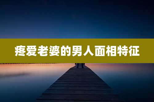 疼爱老婆的男人面相特征