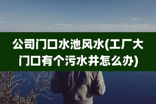 公司门口水池风水(工厂大门口有个污水井怎么办)