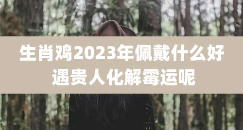 生肖鸡2023年佩戴什么好 遇贵人化解霉运呢