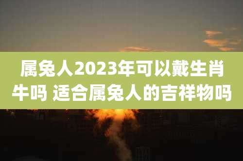 属兔人2023年可以戴生肖牛吗 适合属兔人的吉祥物吗
