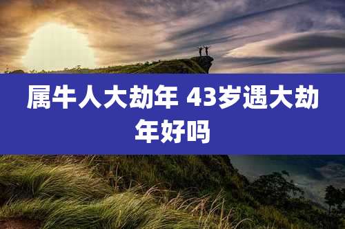 属牛人大劫年 43岁遇大劫年好吗