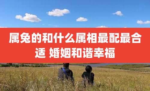 属兔的和什么属相最配最合适 婚姻和谐幸福