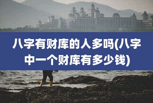 八字有财库的人多吗(八字中一个财库有多少钱)