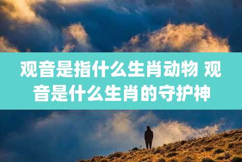 观音是指什么生肖动物 观音是什么生肖的守护神