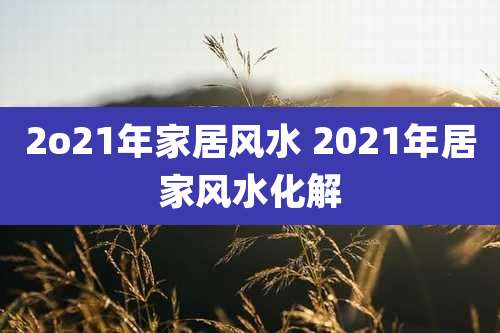 2o21年家居风水 2021年居家风水化解
