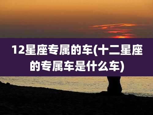 12星座专属的车(十二星座的专属车是什么车)