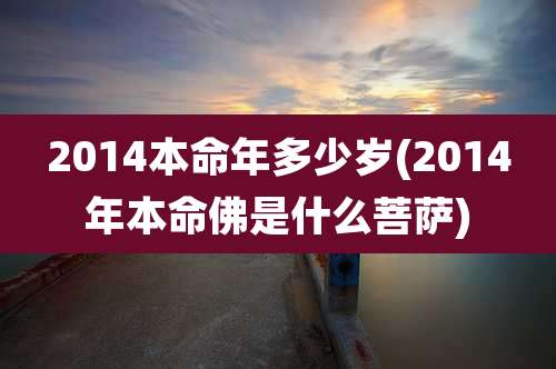 2014本命年多少岁(2014年本命佛是什么菩萨)