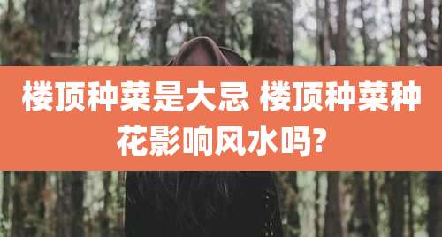 楼顶种菜是大忌 楼顶种菜种花影响风水吗?