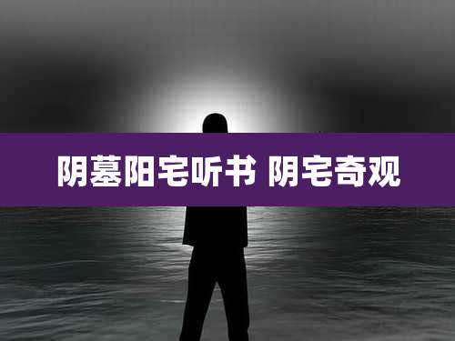 阴墓阳宅听书 阴宅奇观