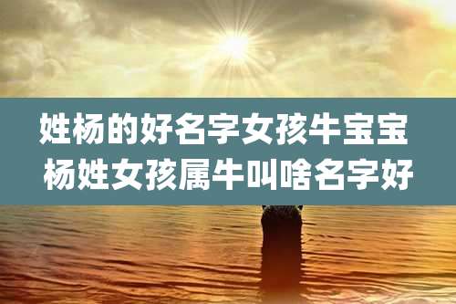 姓杨的好名字女孩牛宝宝 杨姓女孩属牛叫啥名字好
