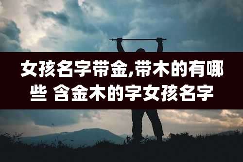 女孩名字带金,带木的有哪些 含金木的字女孩名字