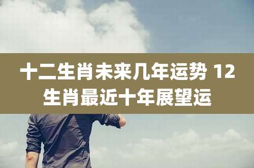 十二生肖未来几年运势 12生肖最近十年展望运