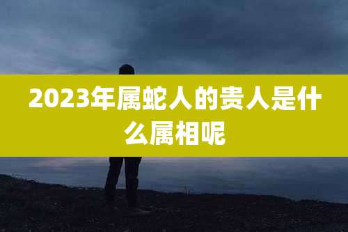 2023年属蛇人的贵人是什么属相呢