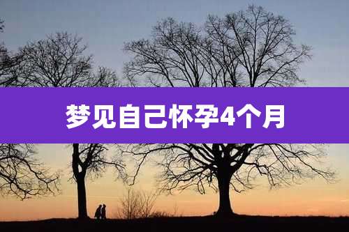 梦见自己怀孕4个月