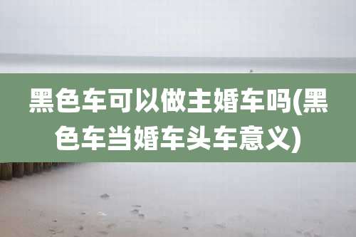 黑色车可以做主婚车吗(黑色车当婚车头车意义)