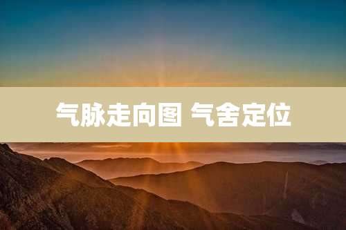 气脉走向图 气舍定位