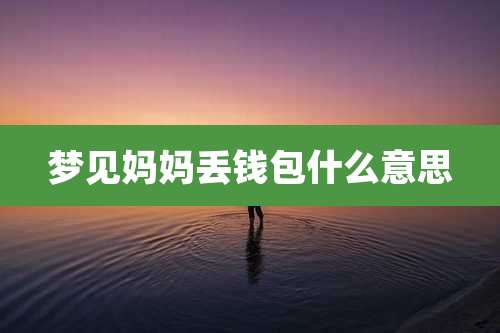 梦见妈妈丢钱包什么意思