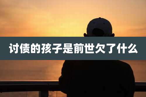 讨债的孩子是前世欠了什么