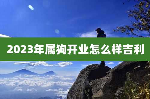2023年属狗开业怎么样吉利