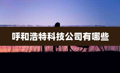 呼和浩特科技公司有哪些